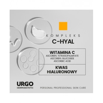 Urgo Dermoestetic C-Vitalize rewitalizująco-rozświetlający zestaw zabiegowy C-Hyal