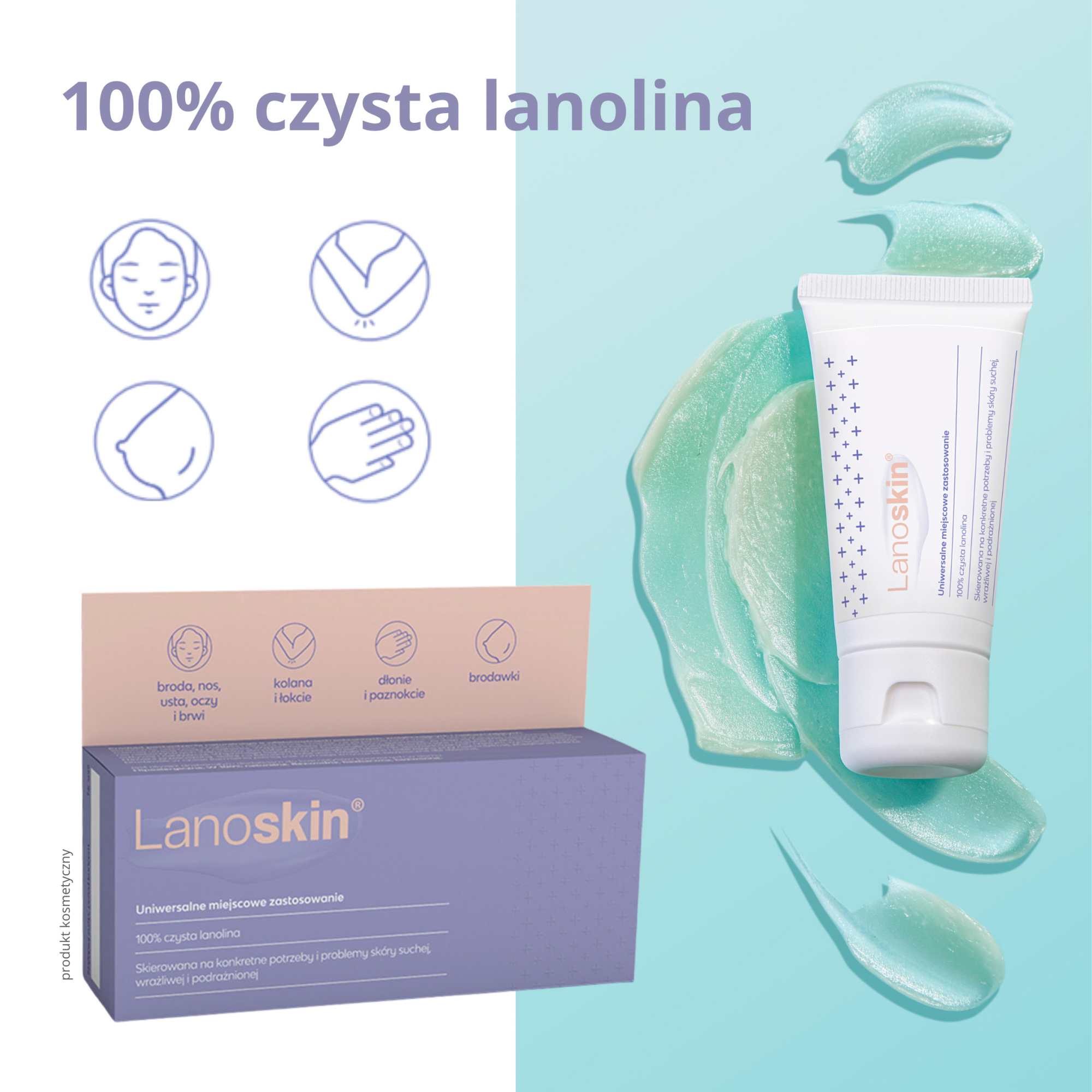Lanoskin, 100% czysta lanolina, 30 g