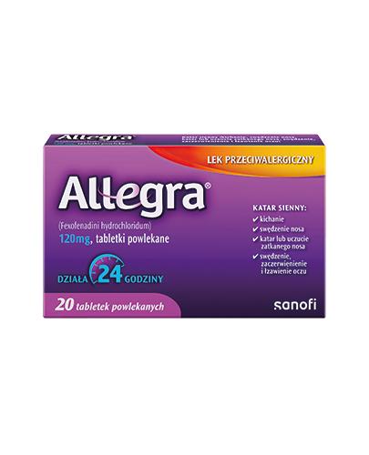 Allegra, 120 mg, tabletki powlekane, 20 sztuk zdjęcie