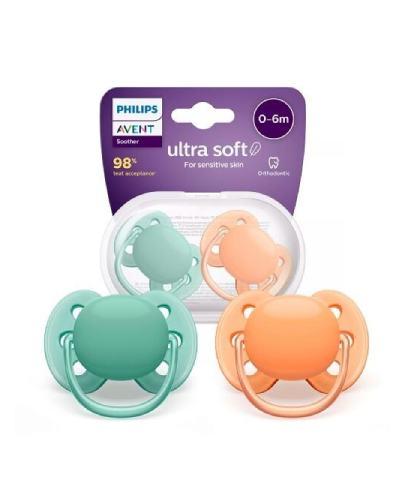 Avent Ultra Soft SCF091/03 Smoczek uspokajający 0-6m, 2 sztuki zdjęcie