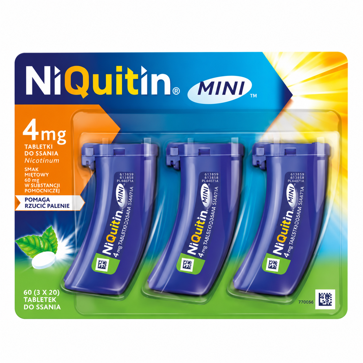 NiQuitin Mini 4 mg, 60 tabletek do ssania  zdjęcie