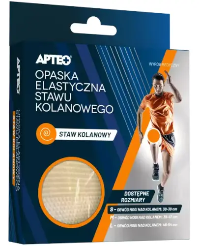 Apteo Opaska elastyczna stawu kolanowego rozmiar M 1 sztuka zdjęcie