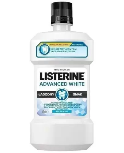 Listerine Advanced White płyn do płukania jamy ustnej 500 ml zdjęcie