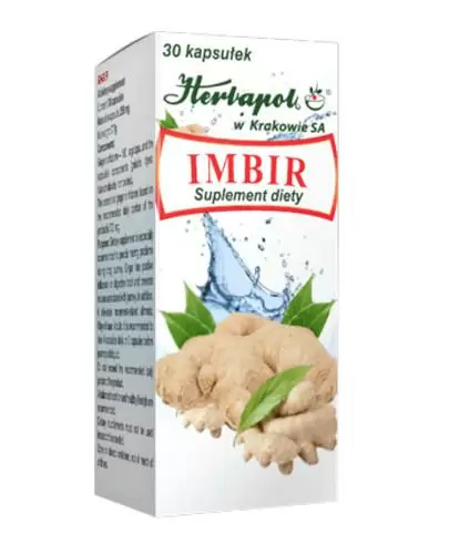 Imbir 30 kapsułek Herbapol zdjęcie