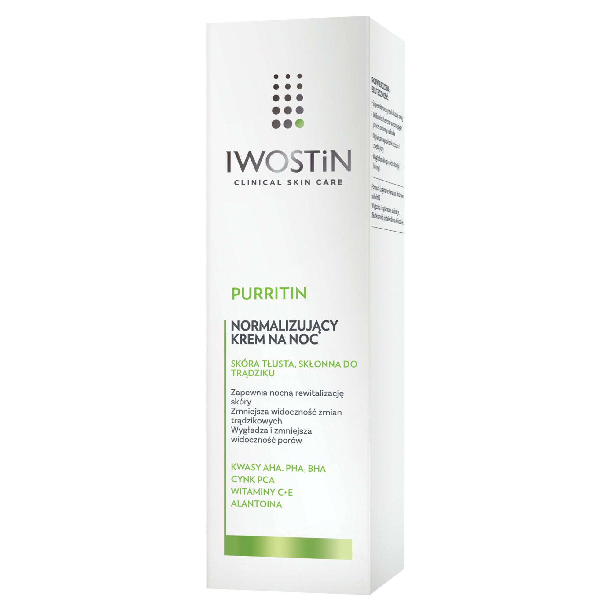 IWOSTIN PURRITIN Krem na noc redukujący niedoskonałości - 40 ml zdjęcie