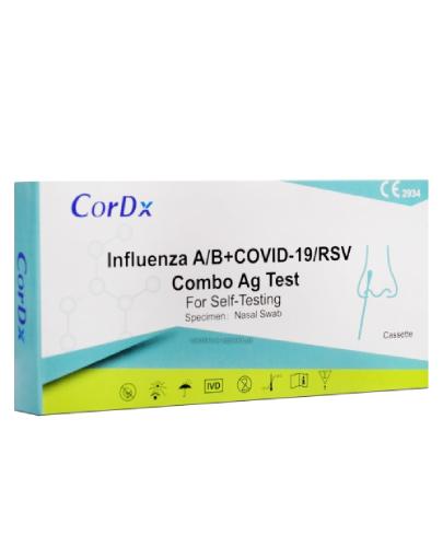 Cordx Influenza A/B, Covid-19/RSV Combo Ag Test, 1 sztuka  zdjęcie