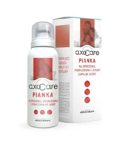AxoCare, Pianka na oparzenia, podrażnienia i stany zapalne skóry, 85 ml zdjęcie