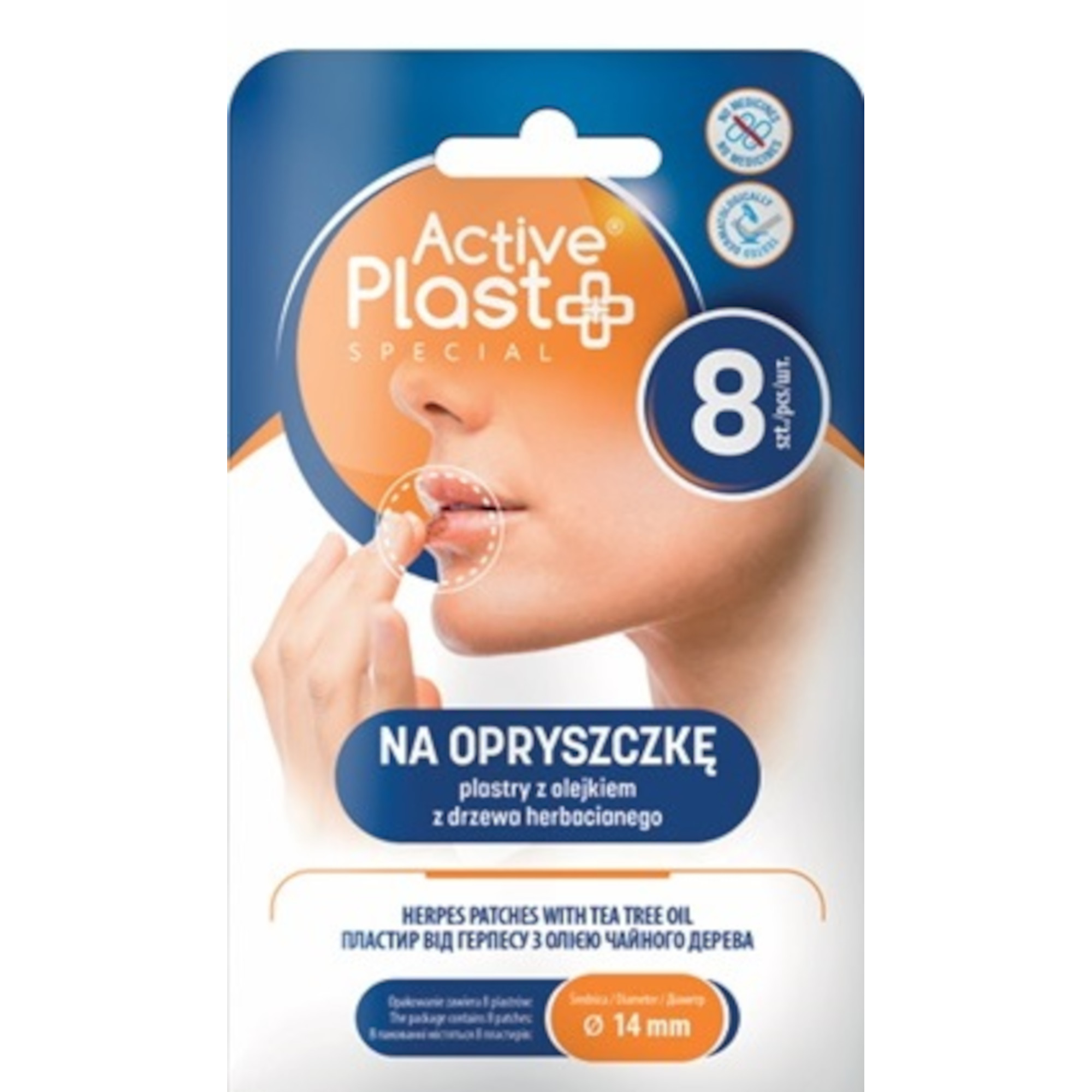Active Plast, plastry na opryszczkę, 8 sztuk zdjęcie