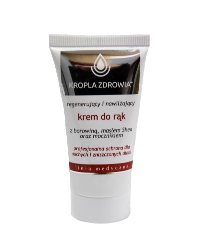 Pharmedis Kropla Zdrowia linia medyczna Regenerujący i nawilżający krem do rąk z borowiną, masłem Shea i mocznikiem - 50 ml zdjęcie