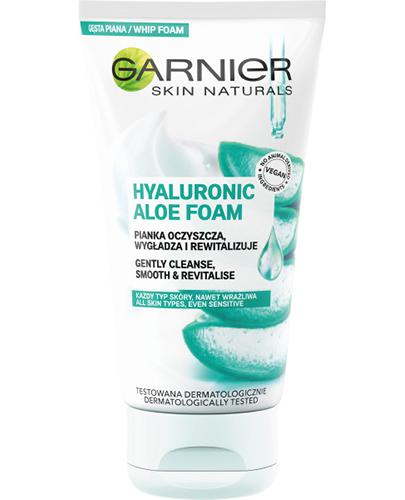Garnier Skin Naturals Hyaluronic Aloe Pianka oczyszczająca - 150 ml - cena, opinie, wskazania zdjęcie