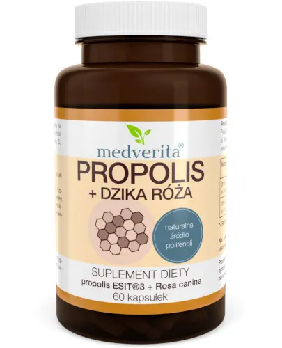 Medverita Propolis + Dzika Róża 120 kapsułek zdjęcie