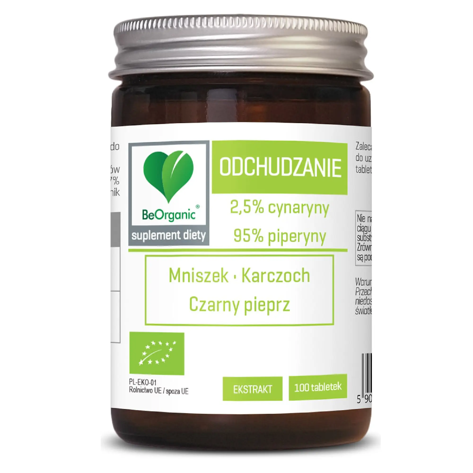 BeOrganic Odchudzanie Bio, tabletki, 100 sztuk