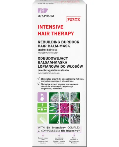 Intensive Hair Therapy odbudowujący balsam-maska łopianowa do włosów 200 ml zdjęcie