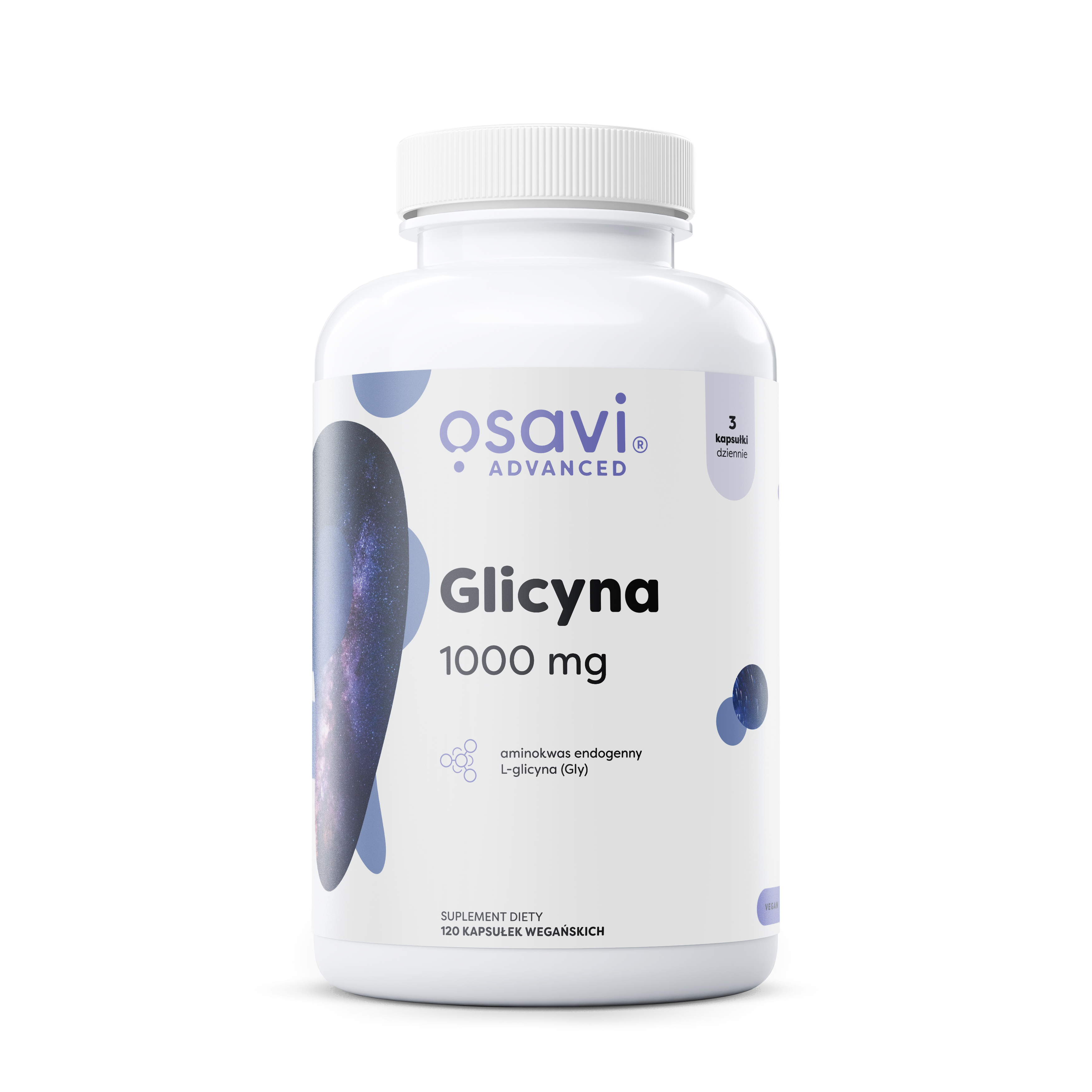 Osavi Glicyna 1000 mg, 120 kapsułek