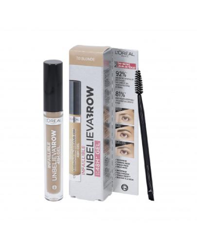 L'Oreal Unbelieva Brow Żel do brwi 7.0 Blonde, 3,4 ml zdjęcie