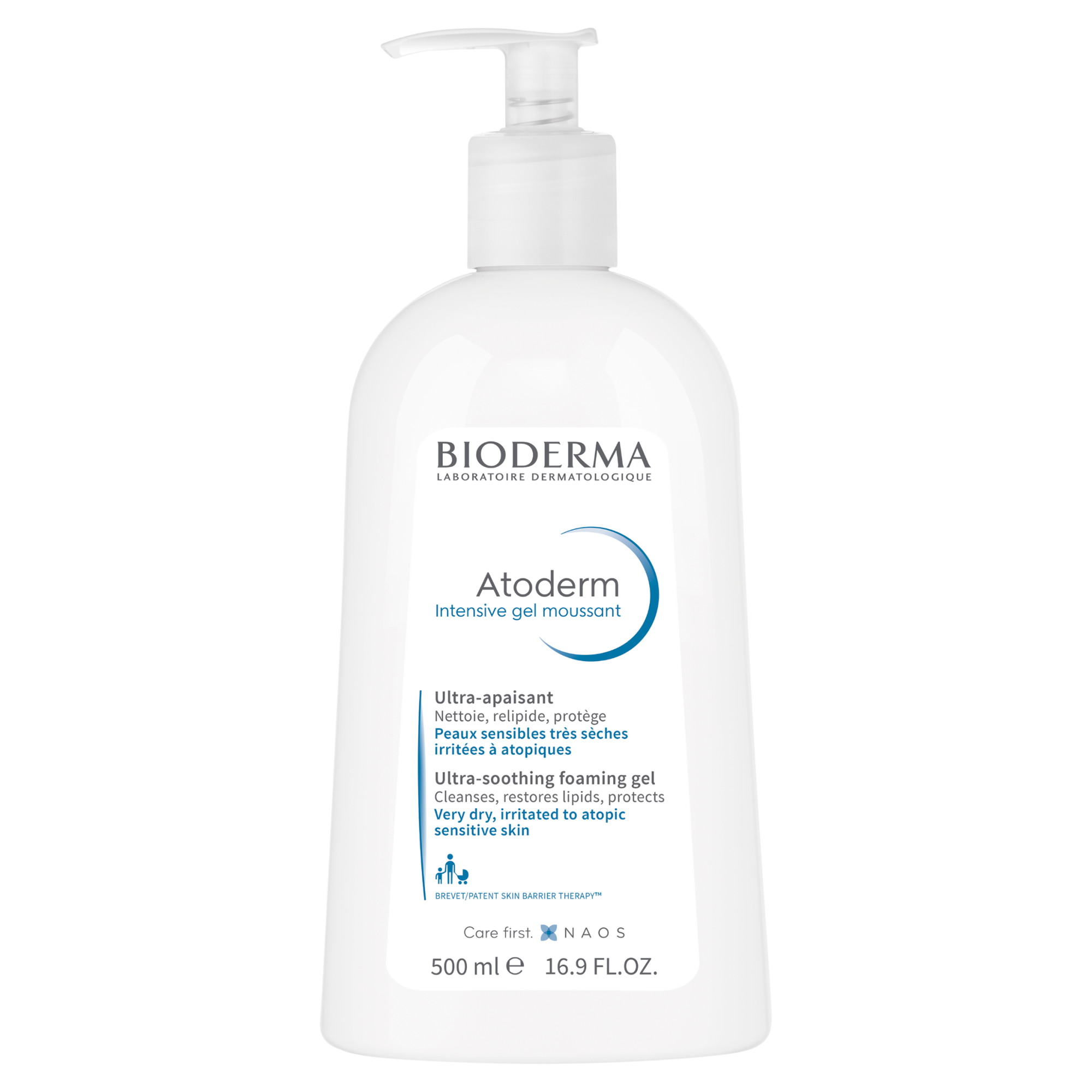 Bioderma Atoderm Intensive Gel Moussant żel oczyszczający i natłuszczający do skóry atopowej 500 ml zdjęcie