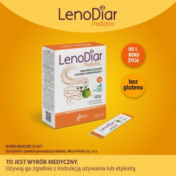 ABOCA Lenodiar Pediatric - 12 sasz. Na biegunkę u dzieci od 1. roku życia.