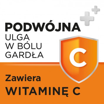Strepsils pomarańczowy z witaminą C 24 pastylki twarde