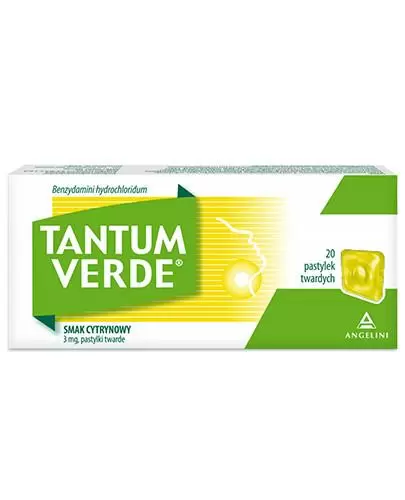 Tantum Verde, 3 mg, pastylki do ssania smak cytrynowy, 20 sztuk zdjęcie