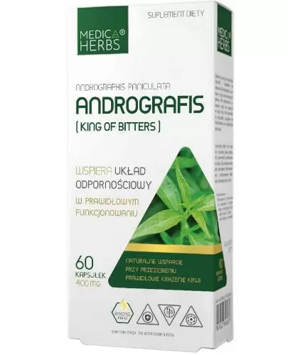Medica Herbs Andrografis (King Of Bitters) 60 kapsułek zdjęcie