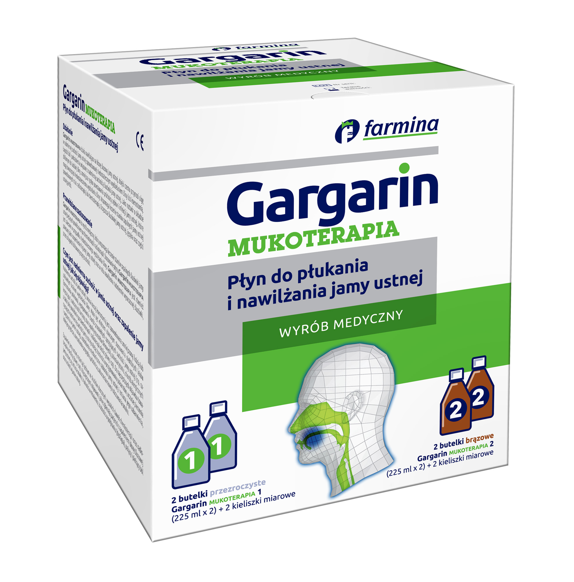 Gargarin Mukoterapia płyn do płukania jamy ustnej 4 x 225 ml zdjęcie