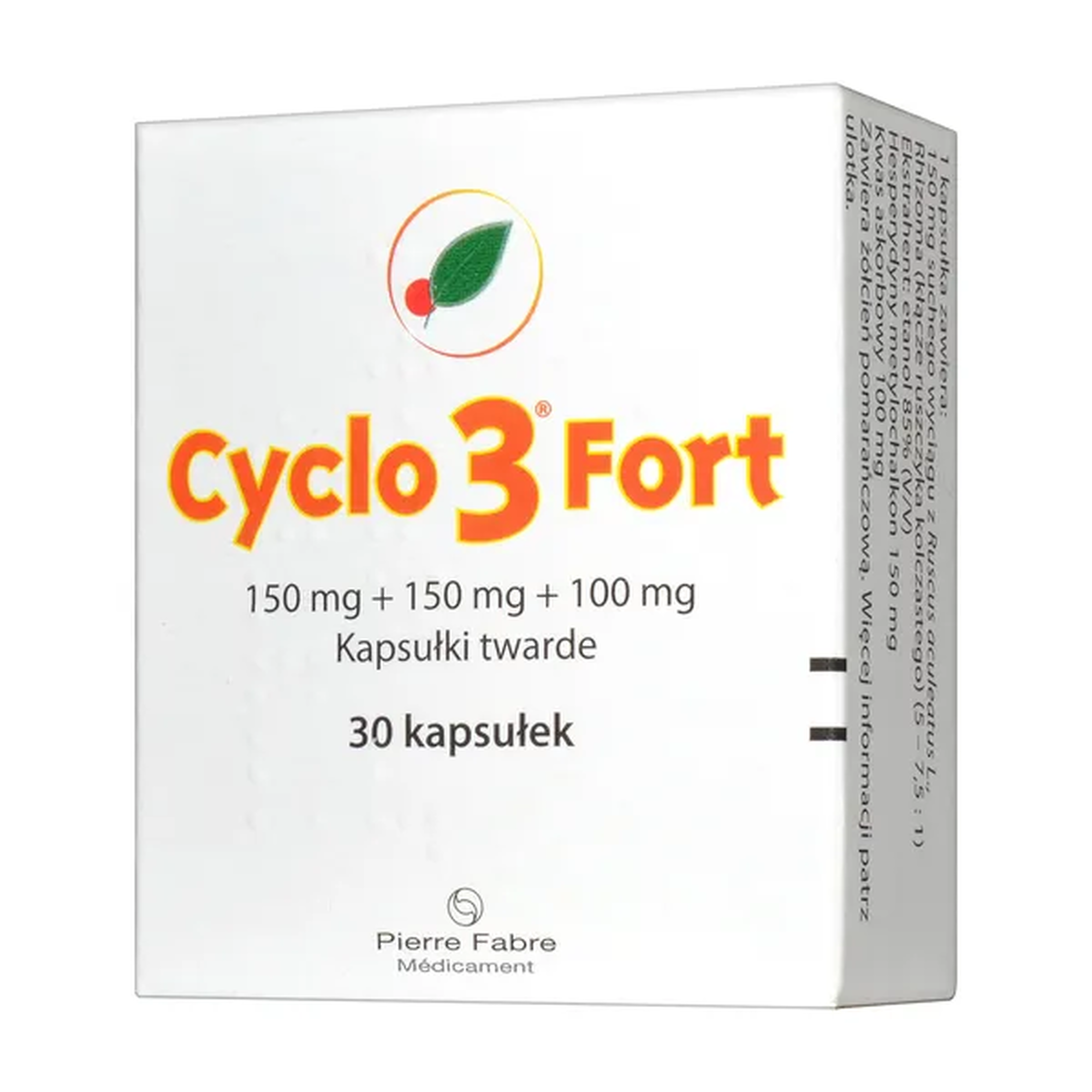 Cyclo 3 Fort 150 mg + 150 mg + 100 mg, 30 kapsułek zdjęcie