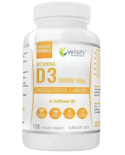 Wish Witamina D3 2000 IU 120 kapsułek miękkich zdjęcie