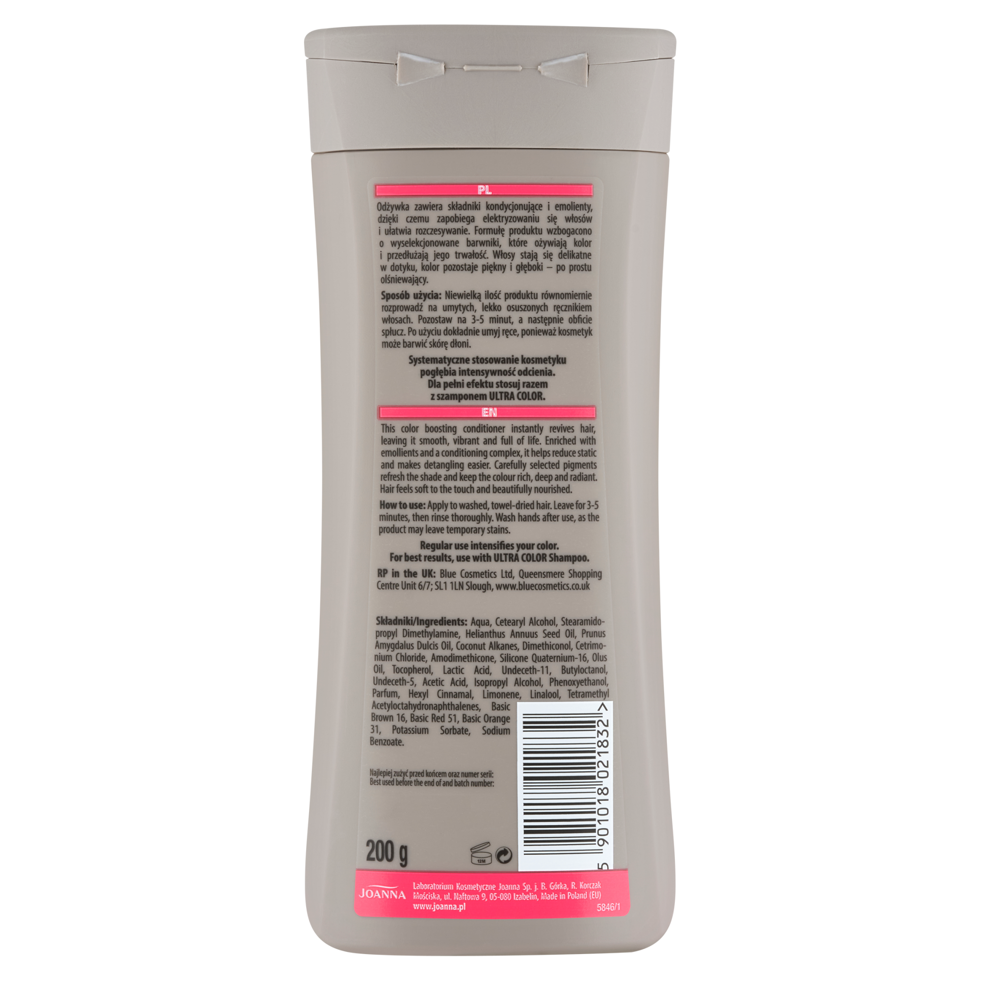 Joanna Ultra Color Odżywka odcienie czerwieni,  200 g