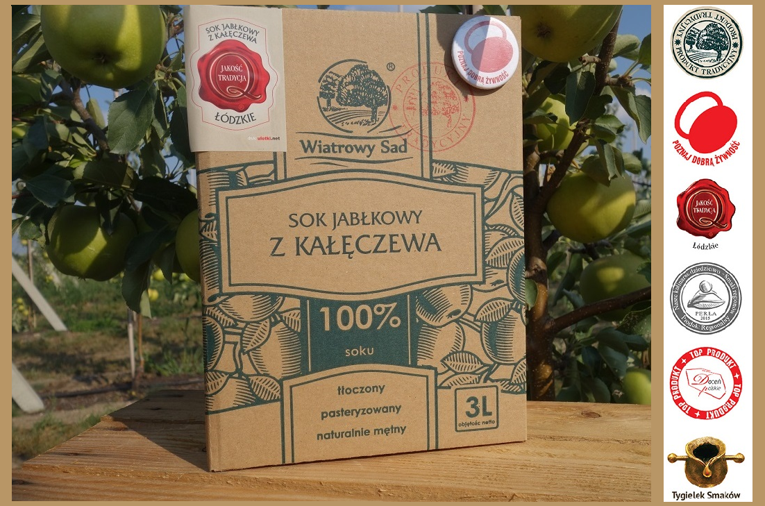 Wiatrowy Sad, Sok jabłkowy, 3 l