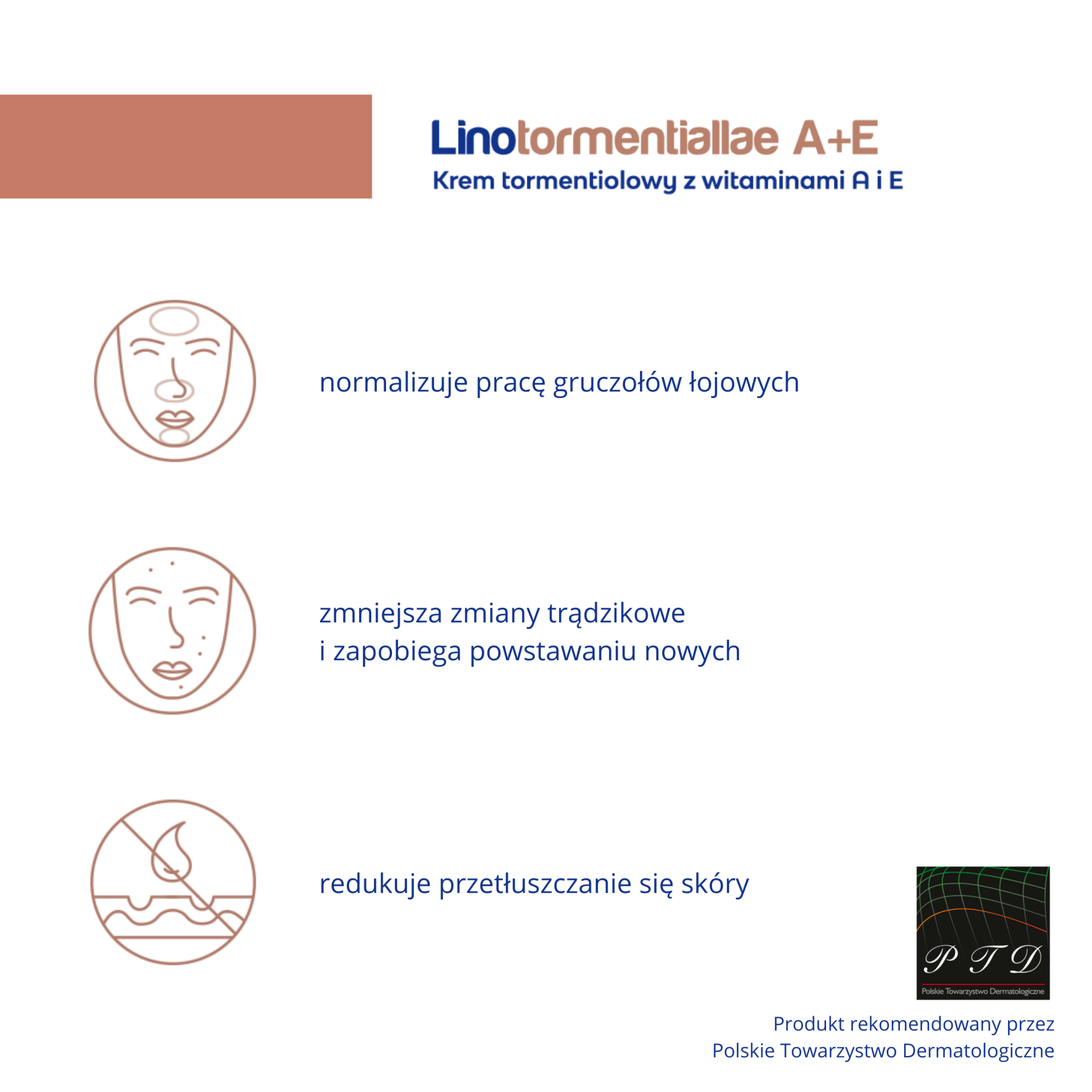 LINOTORMENTIALLAE A+E Krem tormentiolowy z witaminami A i E - 50 g