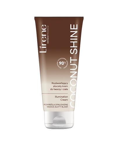 Lirene Coconut Shine Rozświetlający złocisty krem do twarzy i ciała, 150 ml, cena, opinie, właściwości  zdjęcie
