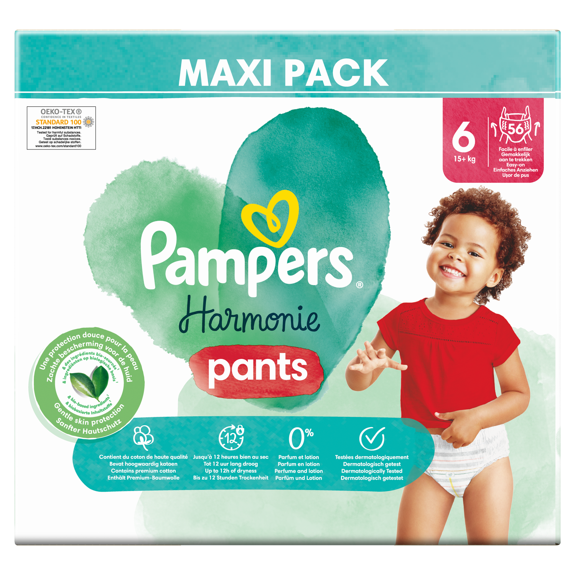 Pampers Harmonie Pants 6 Pieluchomajtki, 56 sztuk zdjęcie