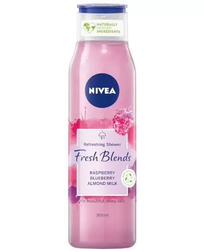 Nivea Fresh Blends żel pod prysznic malina i borówka z mlekiem migdałowym 300 ml zdjęcie