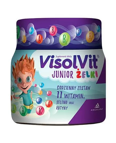 Visolvit Junior żelki dla dzieci powyżej 3 roku życia 50 sztuk zdjęcie