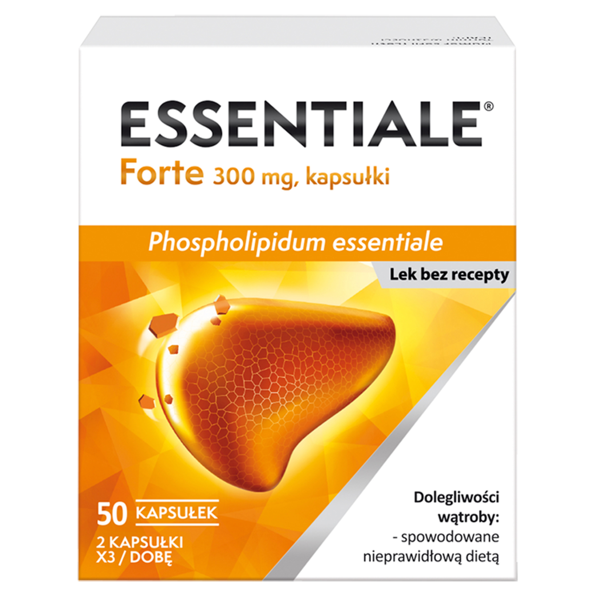 Essentiale Forte 300 mg, 50 kapsułek na wątrobę zdjęcie