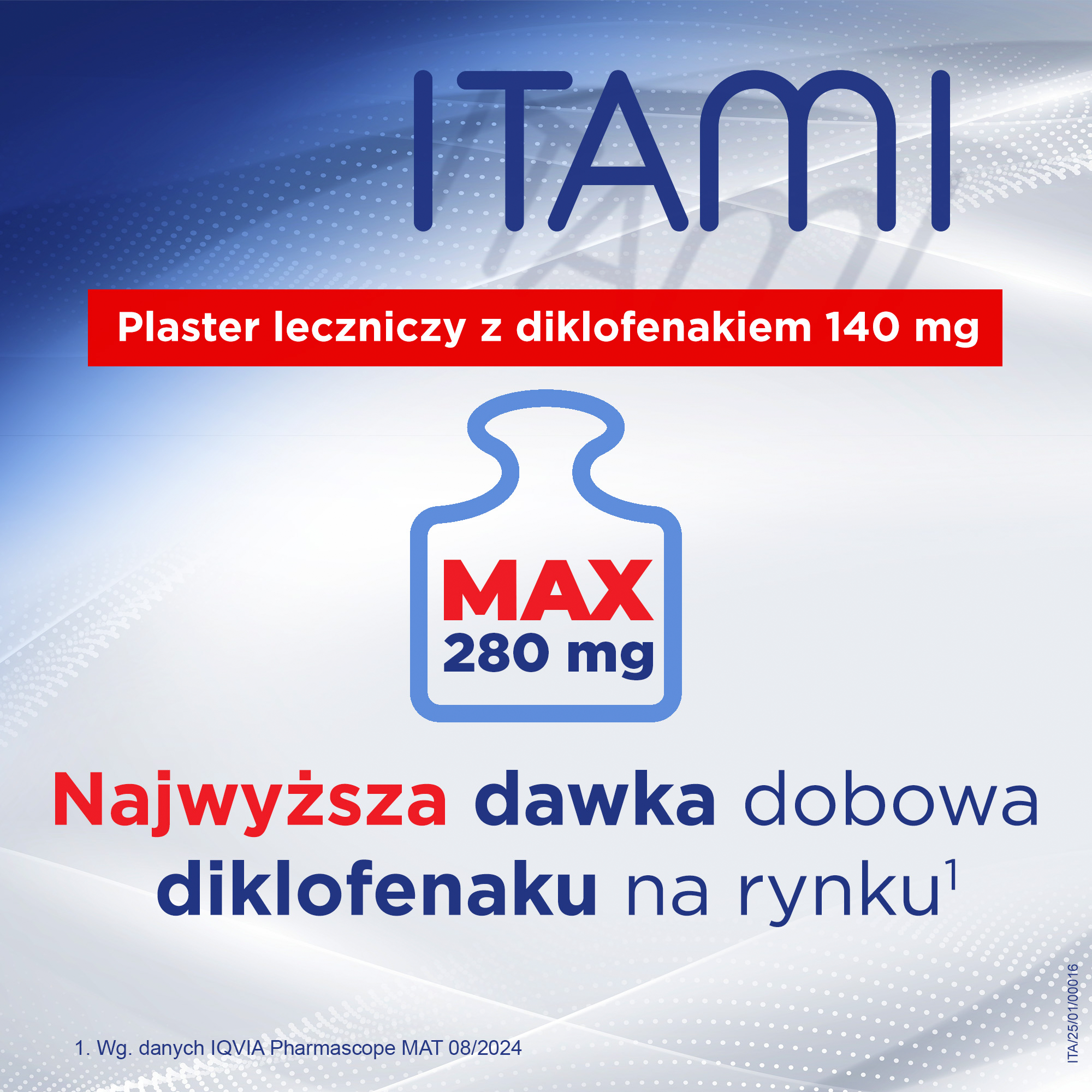 Itami plaster leczniczy 140 mg 10 sztuk