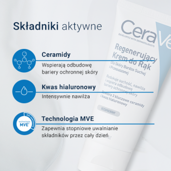 CeraVe regenerujący krem do rąk dla skóry bardzo suchej i przesuszonej 100 ml