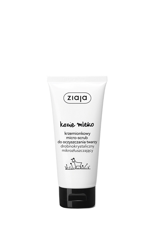 ZIAJA KOZIE MLEKO Krzemionkowy micro-scrub do oczyszczania twarzy - 75 ml zdjęcie