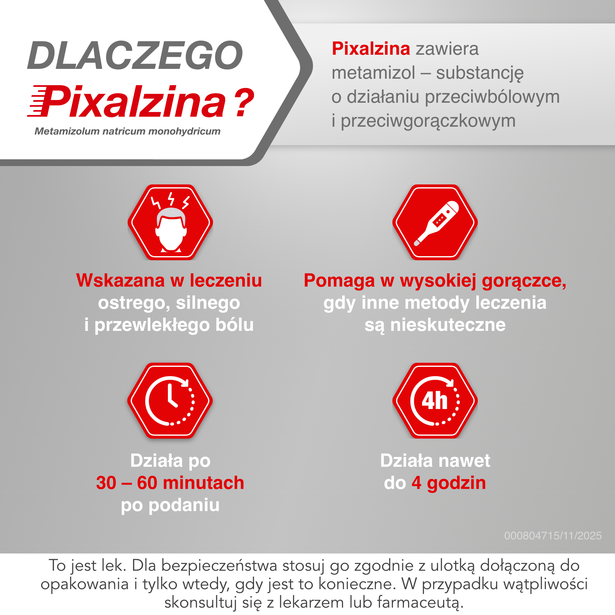 Pixalzina 500 mg 20 tabletek powlekanych