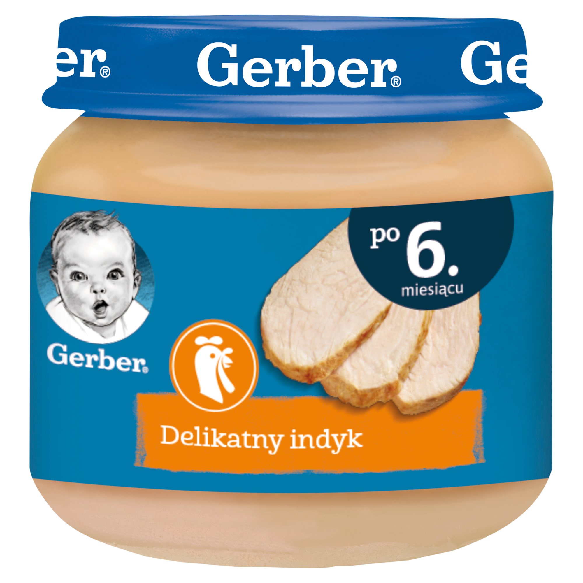GERBER Obiadek delikatny indyk po 6. miesiącu - 80 g - cena, opinie, skład zdjęcie