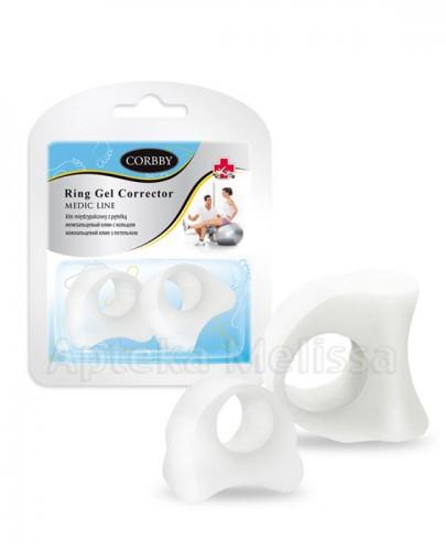 CORBBY RING GEL CORECTOR Miękki i wygodny klin międzypalcowy rozmiar M - 2 szt. zdjęcie