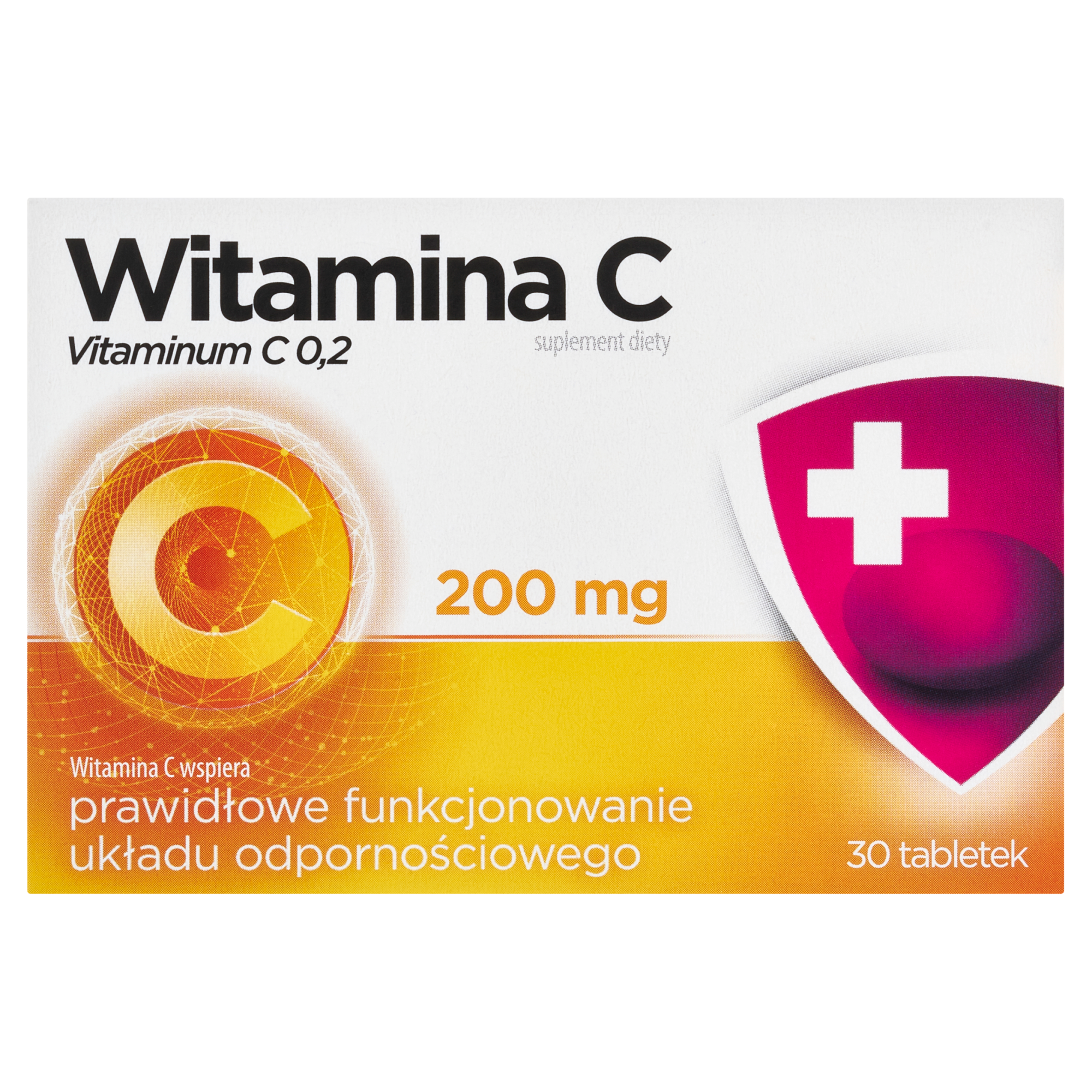 Aflofarm, Witamina C 200 mg, tabletki, 30 sztuk zdjęcie