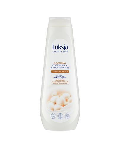 Luksja Creamy Soft Kremowy Płyn do kąpieli Mleczko bawełniane i Prowitamina B5, 900 ml, cena, opinie, stosowanie zdjęcie