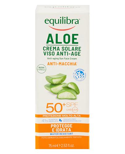 Equilibra Aloesowy Krem do twarzy przeciwsłoneczny anti-age SPF 50+ UVA/UVB, 75 ml zdjęcie