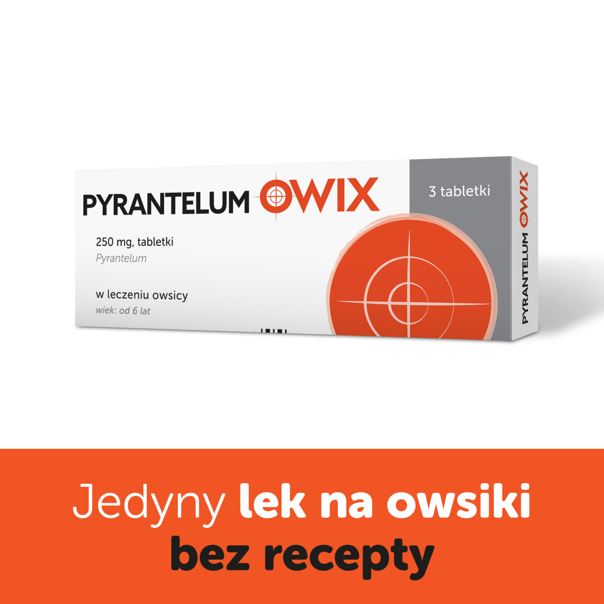 Pyrantelum OWIX, 250 mg, tabletki, 3 sztuki