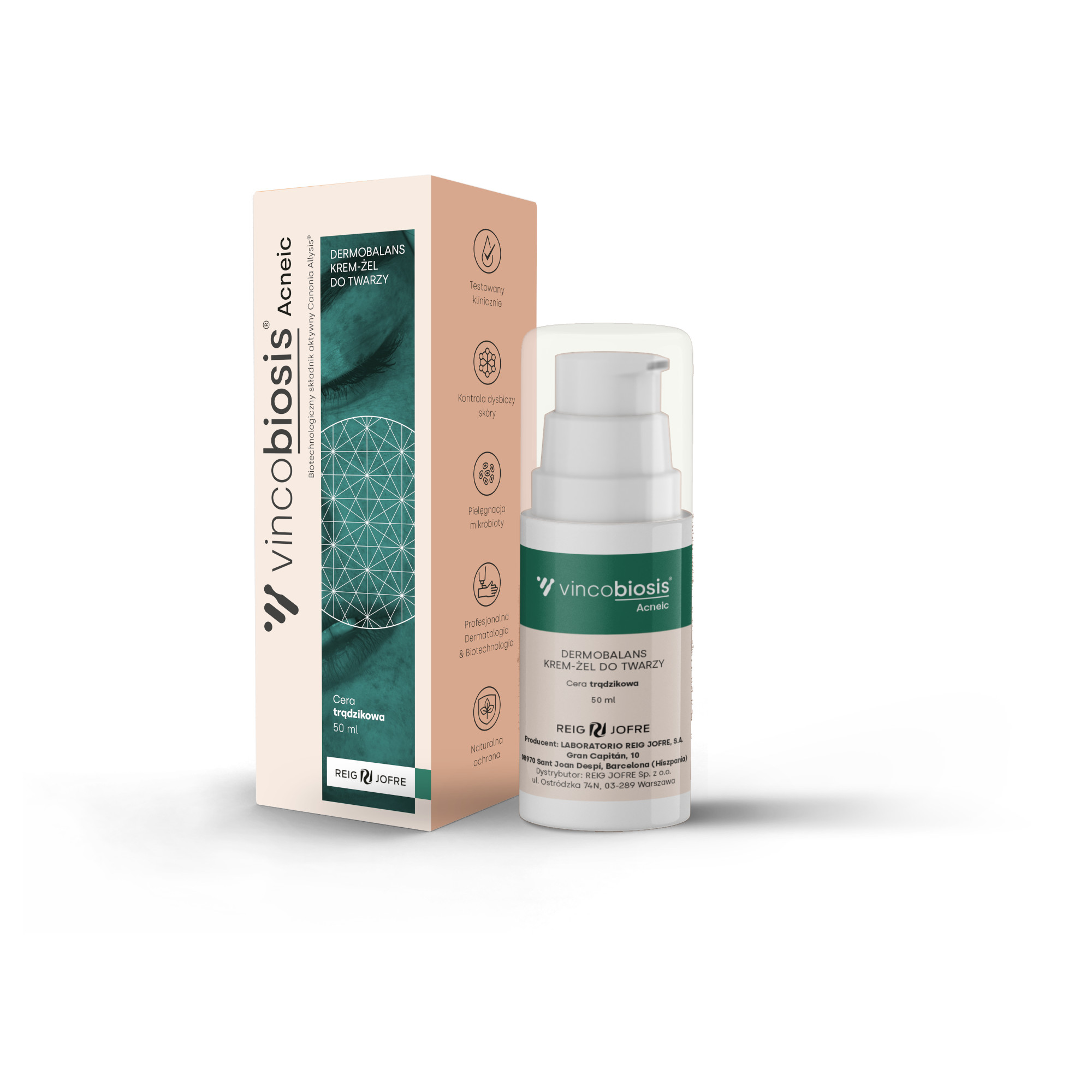 Vincobiosis Acneic Dermobalans, krem-żel do twarzy, 50 ml zdjęcie