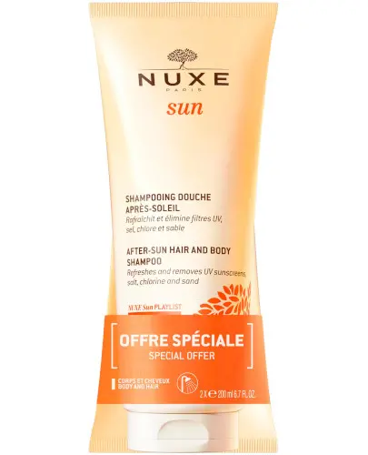 Nuxe Sun żel pod prysznic po opalaniu ciało i włosy 200 ml + 200 ml [ZESTAW] zdjęcie