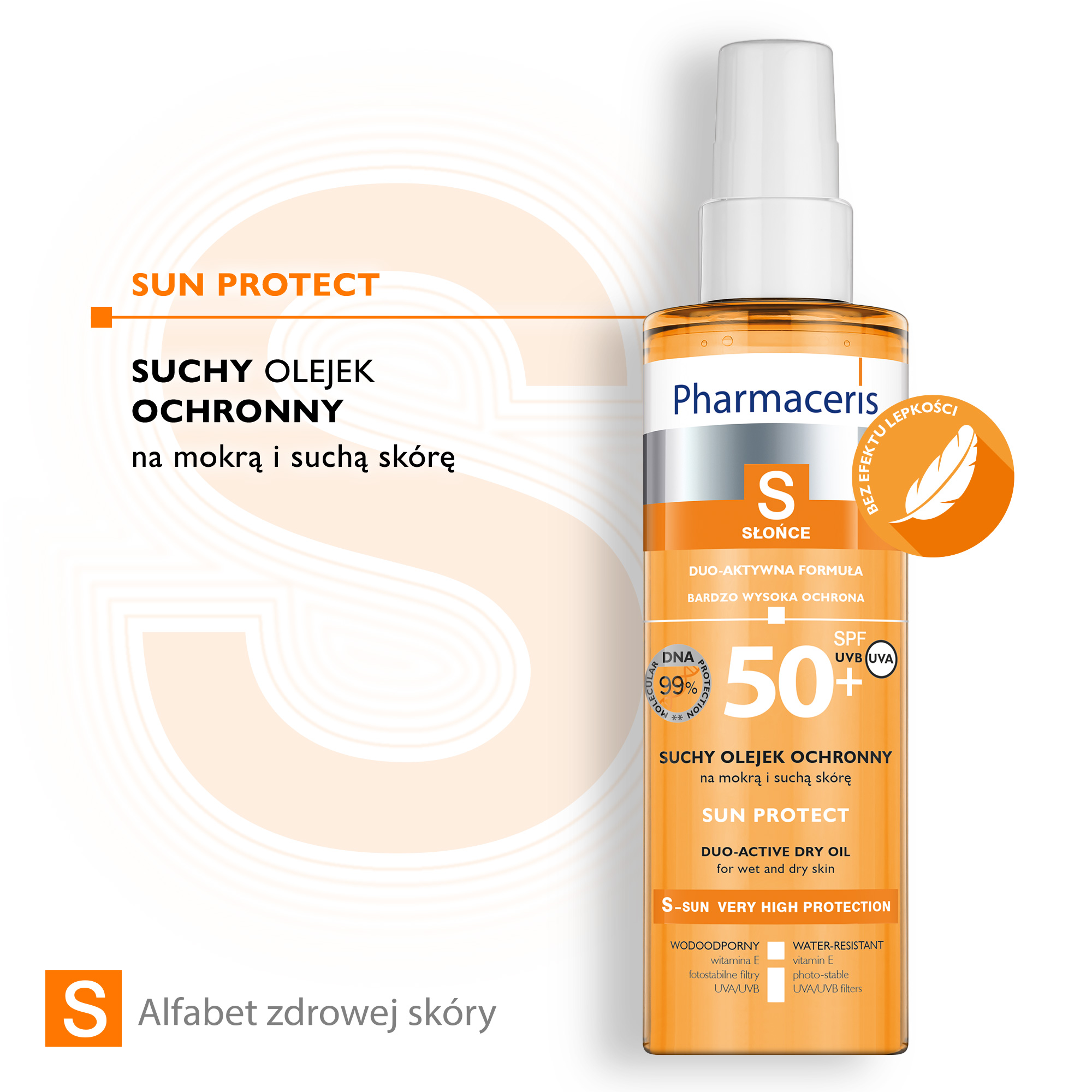 PHARMACERIS S Suchy olejek ochronny do ciała - 200 ml 