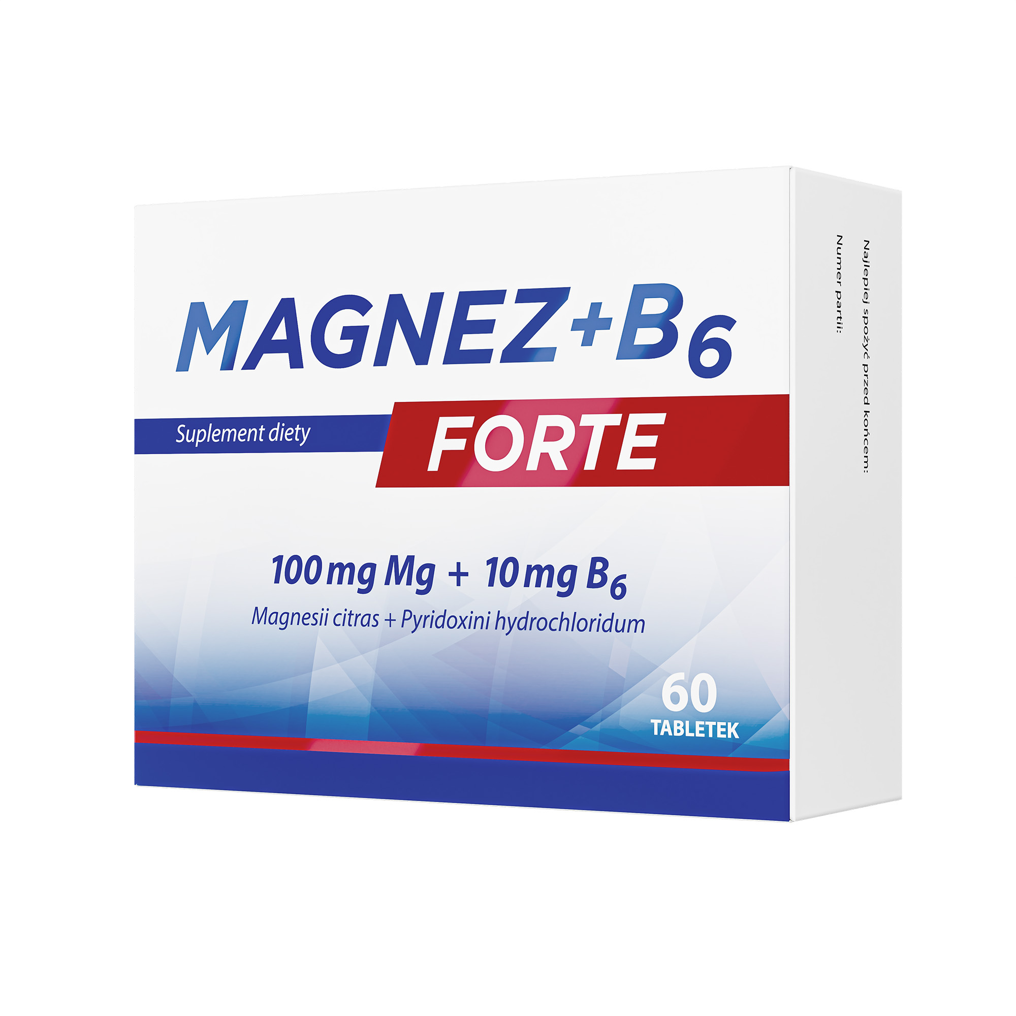 Magnez + B6 Forte, tabletki, 2 x 60 sztuk