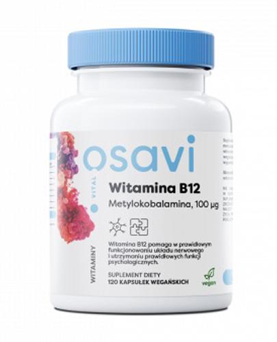 Witamina B12 Metylokobalamina 100 mcg, 120 vegan kaps., cena, opinie, składniki zdjęcie